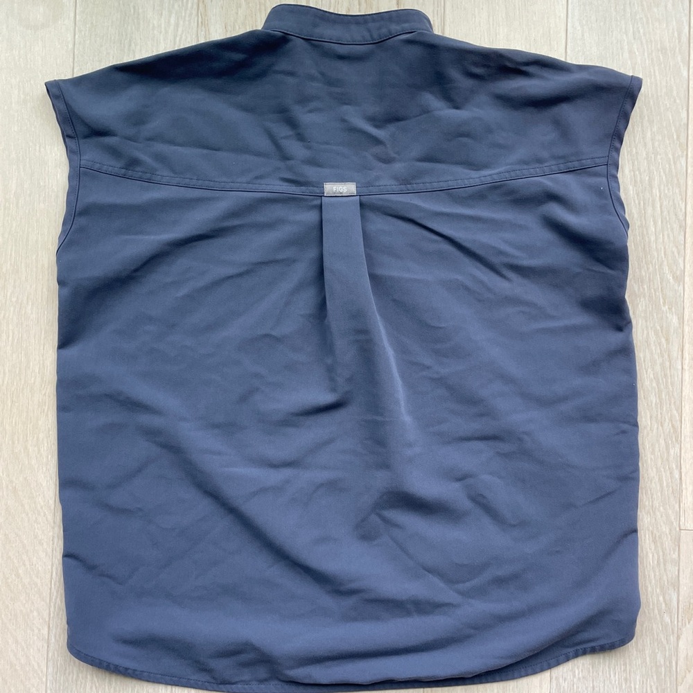 FIGS Rafaela Space Navy Scrub Top XXS - Picture 2 of 3